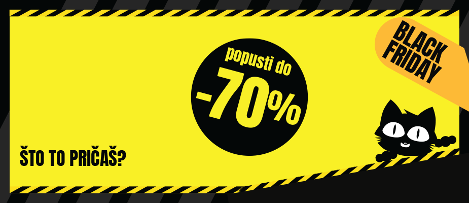 BLACK FRIDAY! POPUSTI DO -70%! 