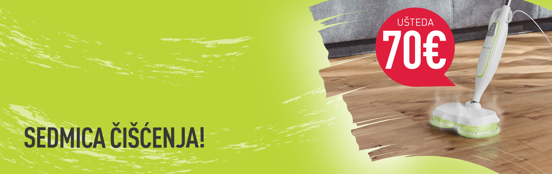 Ne Propustite 70 € UŠTEDE uz 3 u 1 Nano Podni Paročistač!